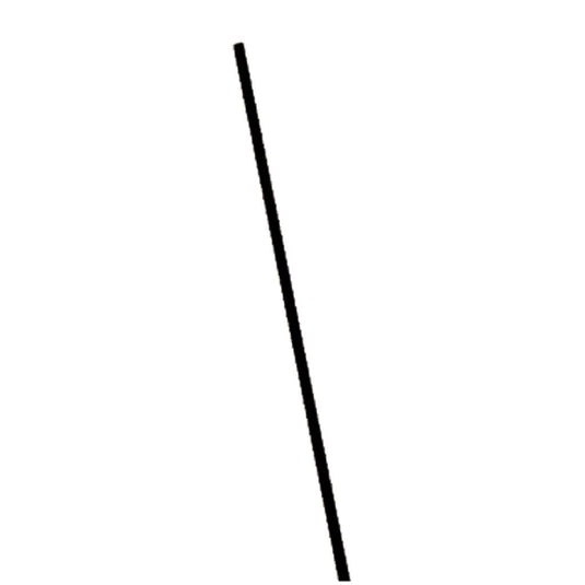 Basic glasfiberstok voor vliegers 125x0.4 cm zwart