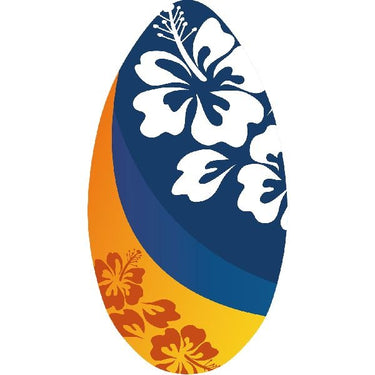 Clown games sportx skimboard flower oranje blauw 100 cm