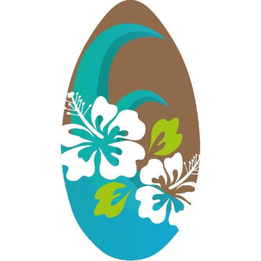 Clown games sportx skimboard flower blauw bruin 100 cm