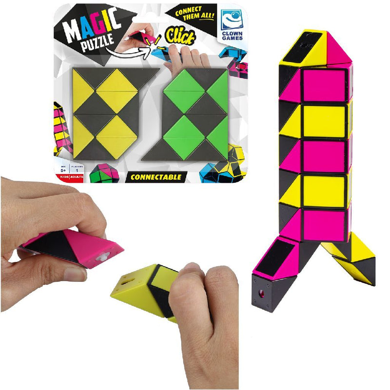 Load image into Gallery viewer, Clown games clown magic puzzle connectable 2x12
