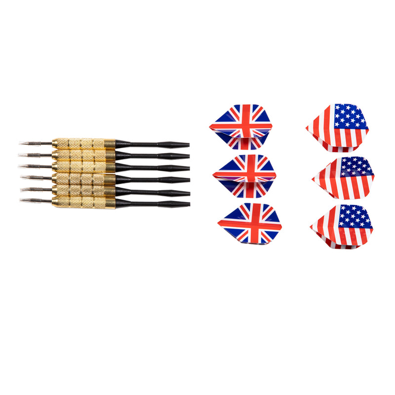 Load image into Gallery viewer, Sportx dartbord flocked met 6 darts
