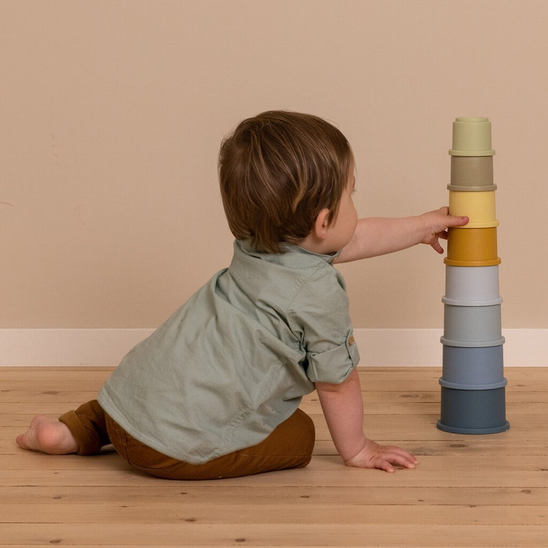 Load image into Gallery viewer, Little dutch stapelbekers blauw
