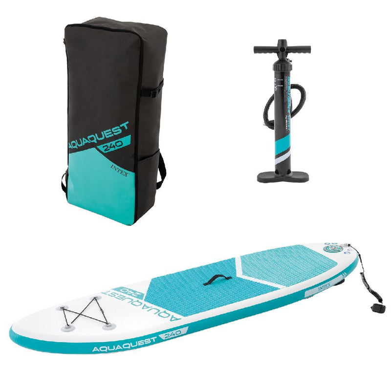 Load image into Gallery viewer, Intex 68241np aquaquest 240 sup board 244x76x13 cm wit lichtblauw
