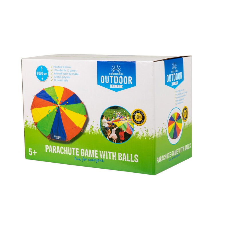 Load image into Gallery viewer, Outdoor play parachutedoek met ballen
