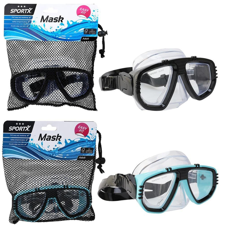 Load image into Gallery viewer, Sportx volwassenen zwemmasker 3 sterren assorti

