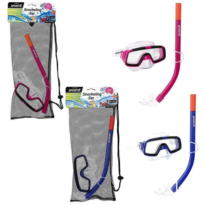 Load image into Gallery viewer, Sportx kids snorkelset 3 sterren assorti
