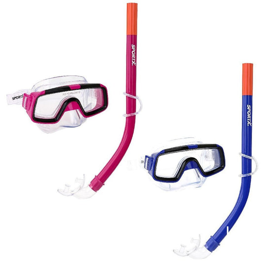 Sportx kids snorkelset 3 sterren assorti