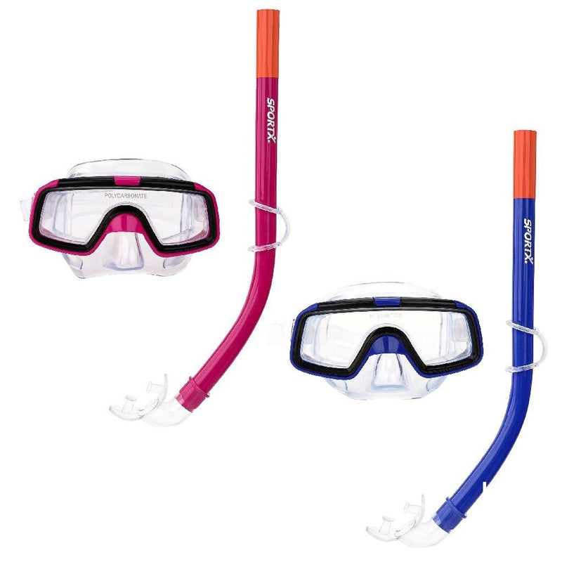 Load image into Gallery viewer, Sportx kids snorkelset 3 sterren assorti

