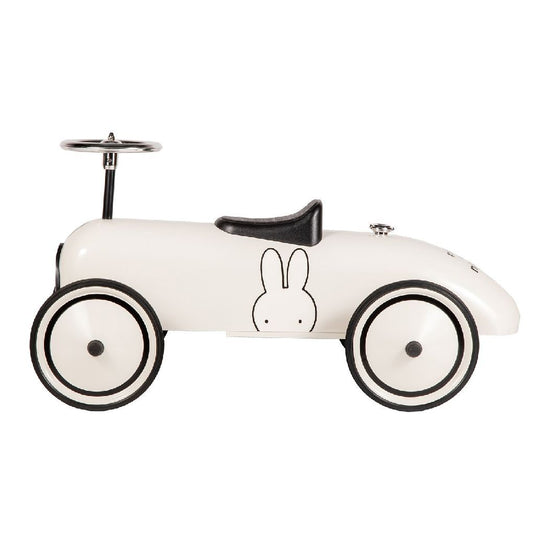 Nijntje retro loopauto wit zwart