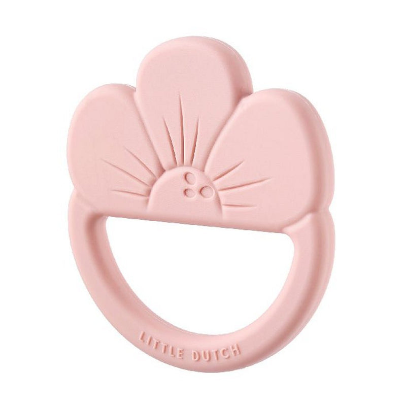 Load image into Gallery viewer, Little dutch siliconen bijtring bloem roze
