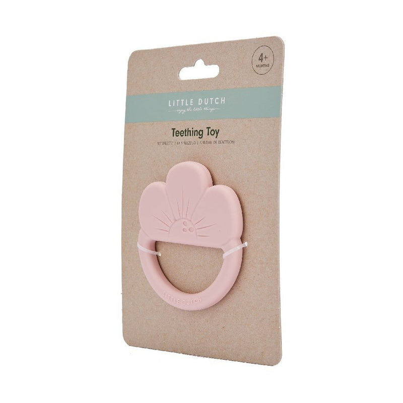 Load image into Gallery viewer, Little dutch siliconen bijtring bloem roze
