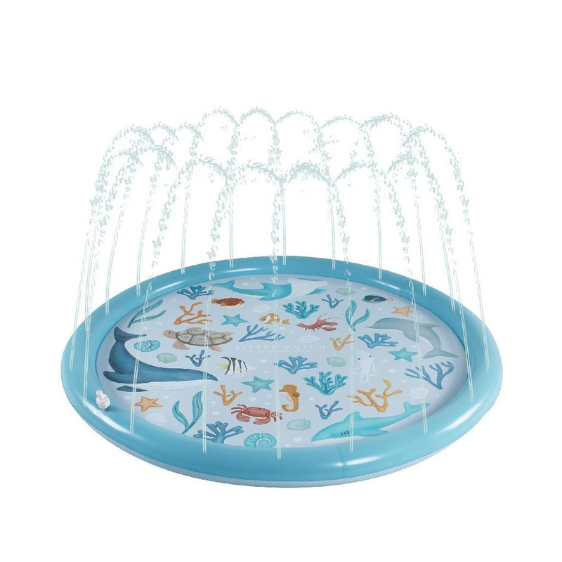 Load image into Gallery viewer, Little dutch ocean dreams sprinklermat 150 cm blauw
