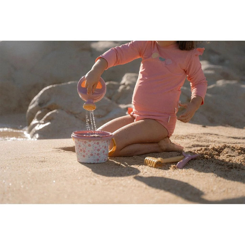 Load image into Gallery viewer, Little dutch pink flower strandset 5-delig roze
