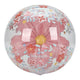 Little dutch pink flowers strandbal 3d figuur, 35cm