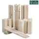 Outdoor play houten kubb game + draagtas