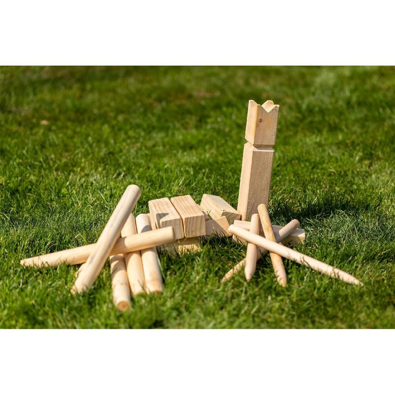 Load image into Gallery viewer, Outdoor play houten kubb game + draagtas
