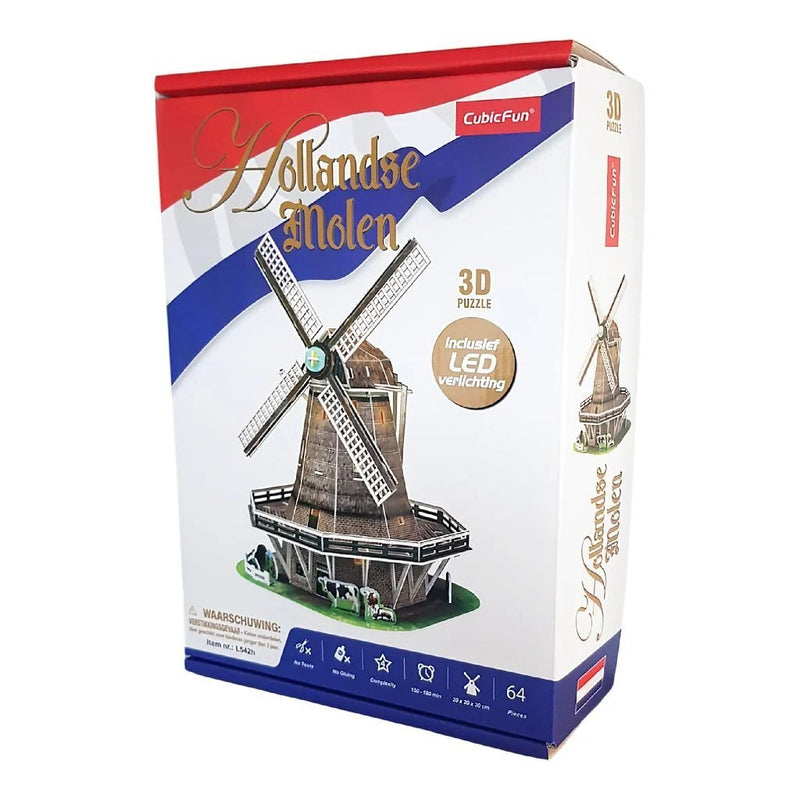 Load image into Gallery viewer, Cubic fun 3d puzzel molen led - 65st.

