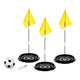 Outdoor play voetbalspel foot golf set met doelen en bal.