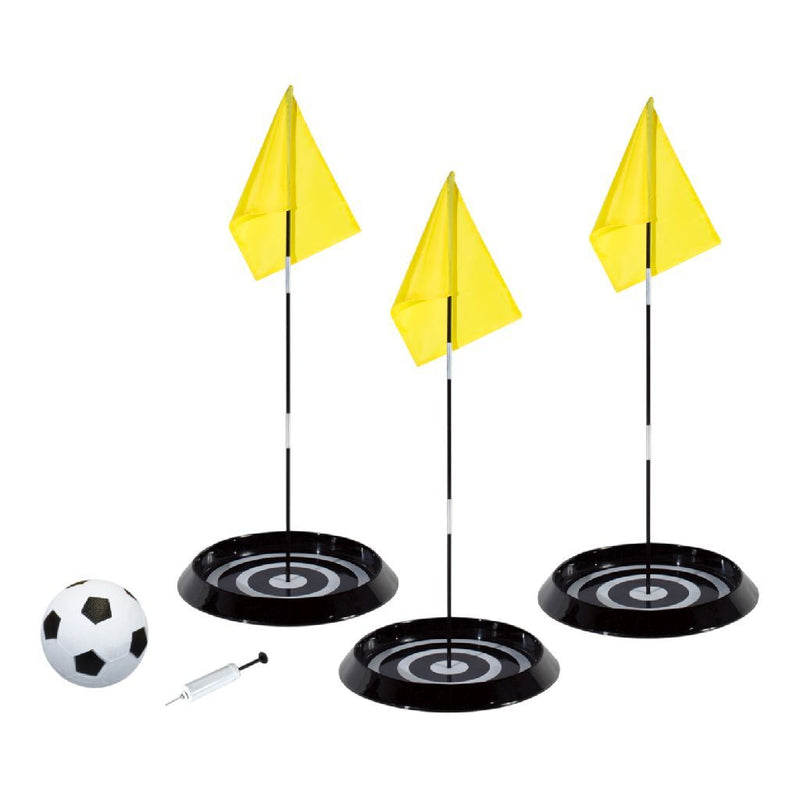 Afbeelding laden in galerijviewer, Outdoor play voetbalspel foot golf set met doelen en bal.
