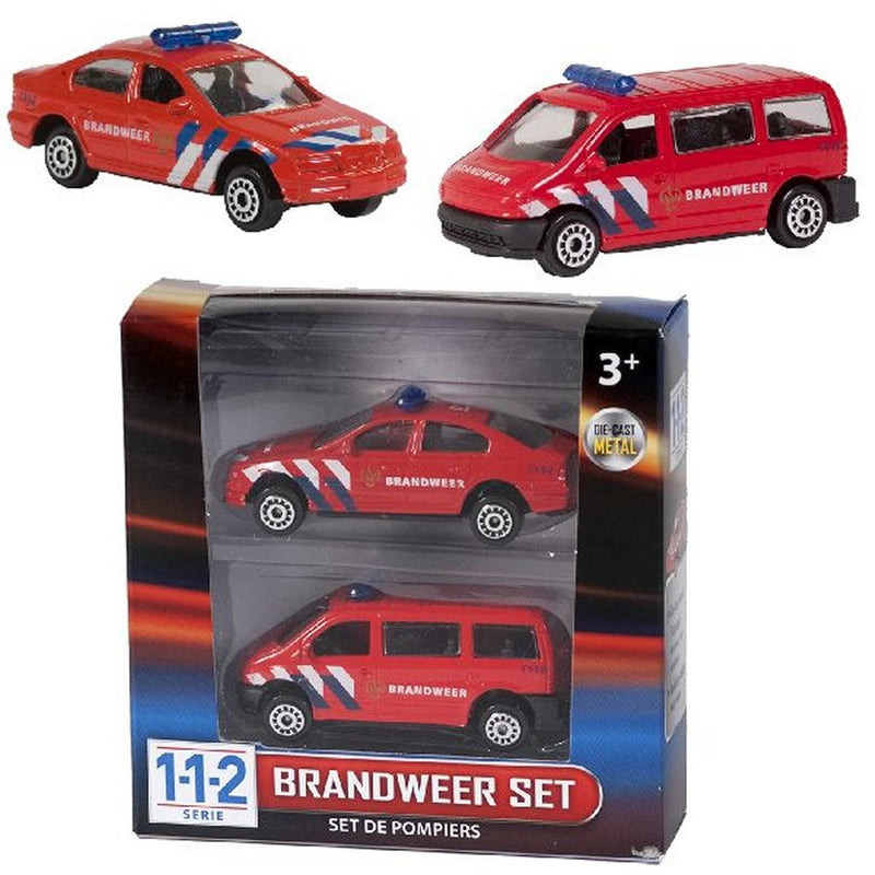 Load image into Gallery viewer, 112 112 Brandweer Set 2-delig
