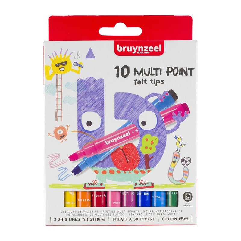 Load image into Gallery viewer, Bruynzeel multi point viltstiften 10 stuks
