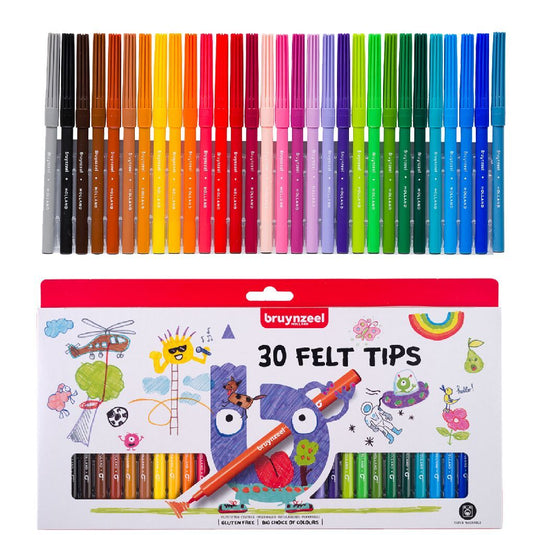 Bruynzeel viltstiften 30 felt tips