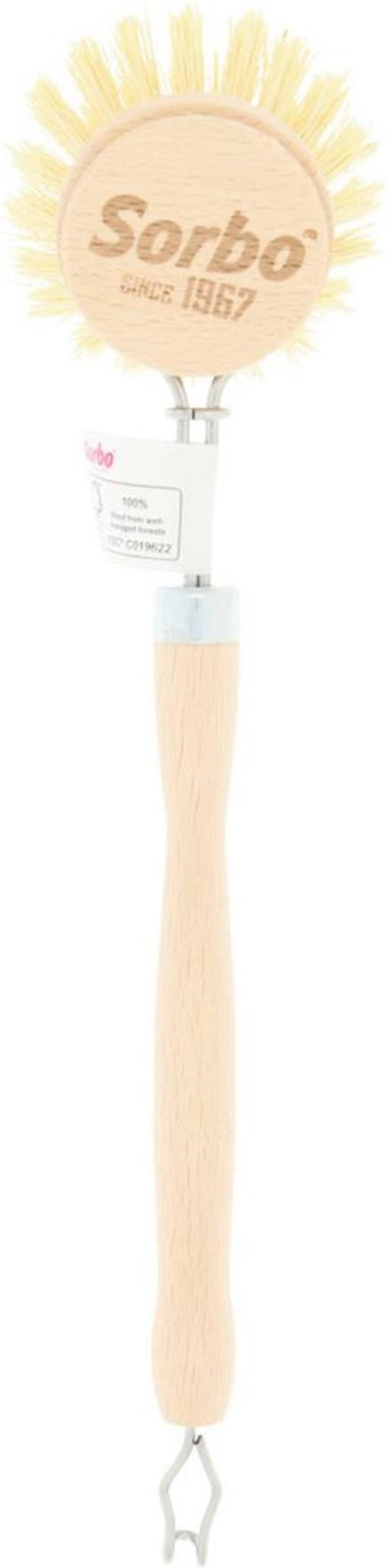 Sorbo afwasborstel hout tampico ø6,5x25cm