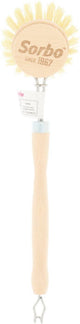 Sorbo afwasborstel hout tampico ø6,5x25cm