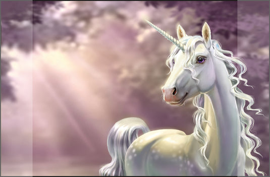 Kangaro k-0014d110 bureauonderlegger pp 38x58cm dessin eenhoorn