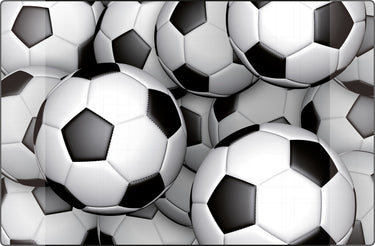 Kangaro bureau onderlegger - 38x58cm - voetbal - antislip - met insteekvakken