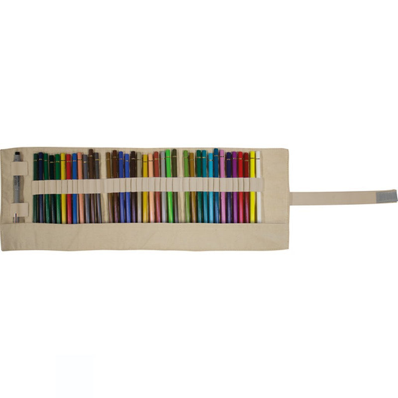 Load image into Gallery viewer, Kangaro Kangaro K-480001 Roletui voor 38 Potloden Stiften 51.5x19 cm Canvas
