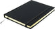 Kangaro k-5105 alfabetboek a5 a-z linnen hard cover zwart, 208 pagina's, leeslint, elastiek