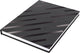 Kangaro dummyboek - a5 - zwart met design - 160 blanco pagina's - hard cover - k-5585