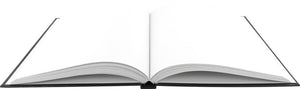 Kangaro dummyboek - a5 - zwart met design - 160 blanco pagina's - hard cover