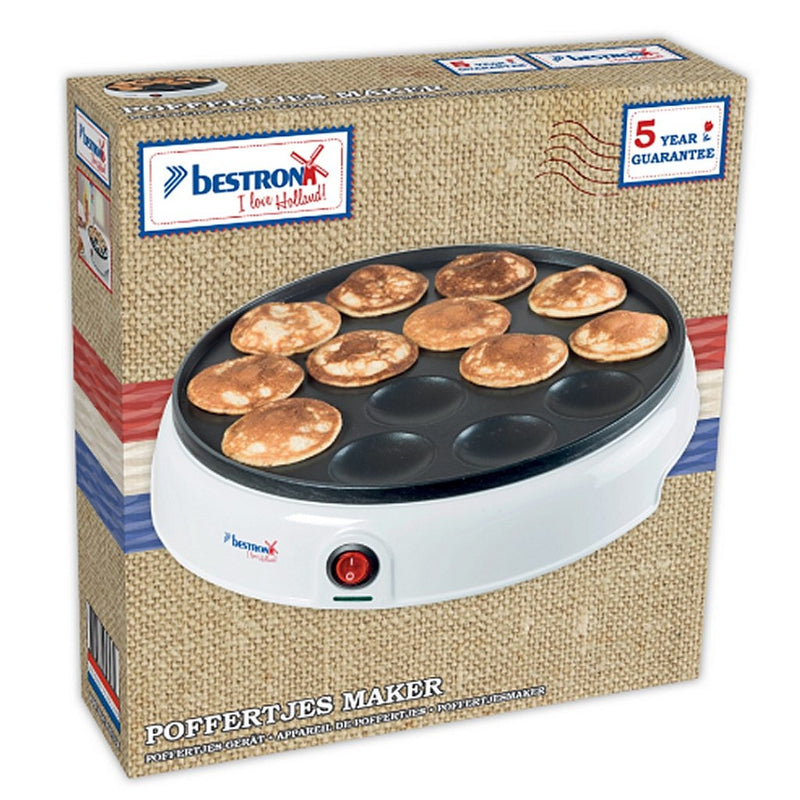 Load image into Gallery viewer, Bestron apfm700w poffertjesmaker 800w wit zwart
