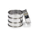 Patisse flanringen set van 4 8 cm rvs