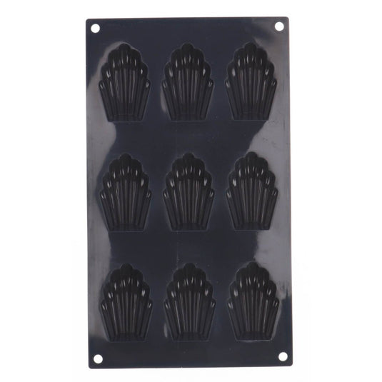 Patisse madeleinevorm 9 vaks 29x17 cm zwart siliconen