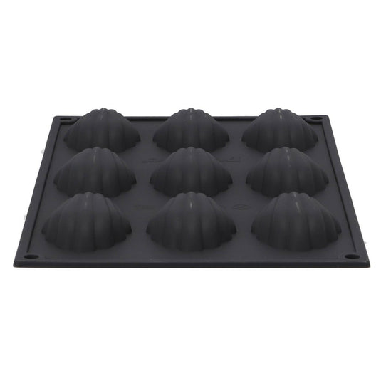 Patisse madeleinevorm 9 vaks 29x17 cm zwart siliconen