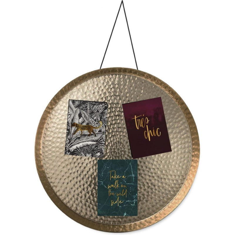 Load image into Gallery viewer, Gusta wand-decoratieschaal 38 cm goud aluminium
