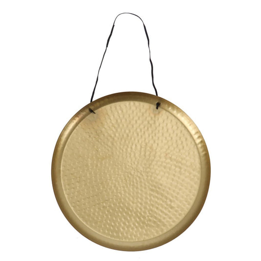 Gusta wand-decoratieschaal 38 cm goud aluminium