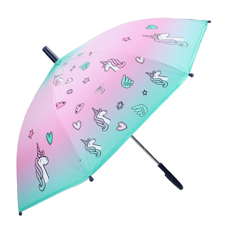 Load image into Gallery viewer, Basic eenhoorn paraplu roze blauw
