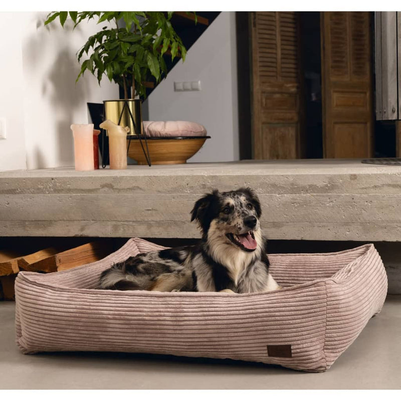 Load image into Gallery viewer, Designed by Lotte Designed by Lotte Hondenmand geribbeld 80x70x22 cm roze
