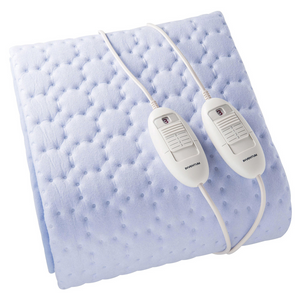 Inventum hn5211l 2 persoons elektrische deken 150x140 cm lichtblauw fleece
