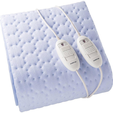 Inventum hn5211l 2 persoons elektrische deken 150x140 cm lichtblauw fleece