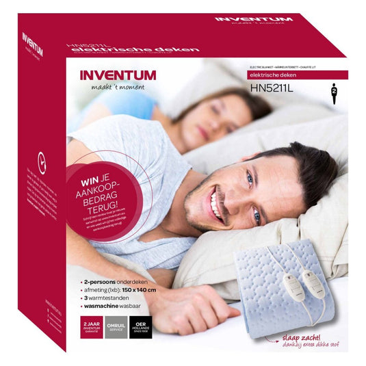 Inventum elektrische deken 2 persoons 150x140 cm