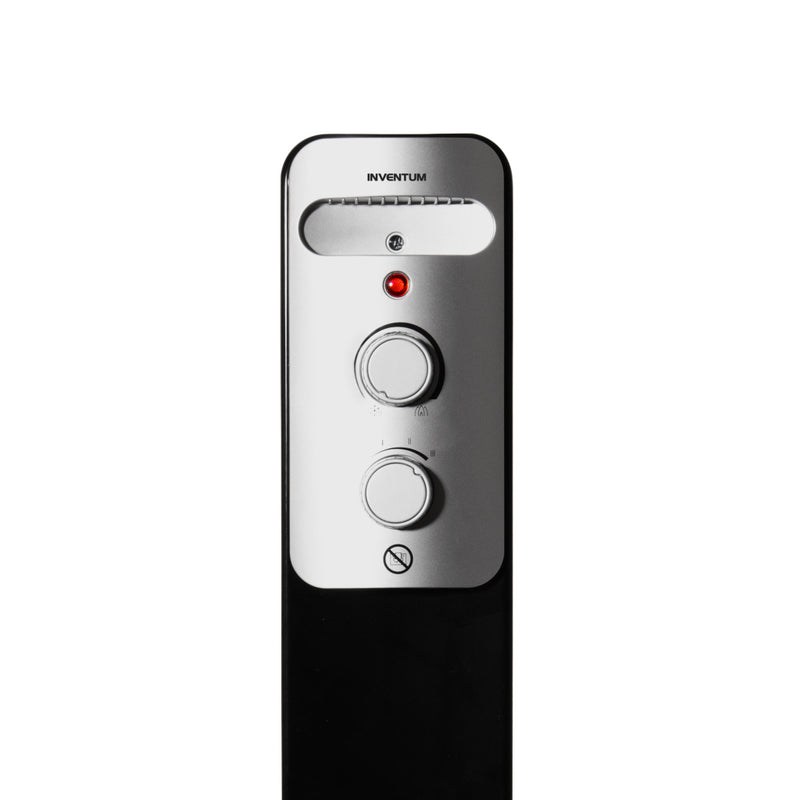 Load image into Gallery viewer, Inventum ko931b oliegevulde radiator 2000w zwart zilver
