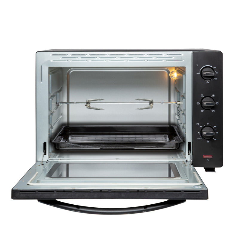 Load image into Gallery viewer, Inventum ov607b vrijstaande oven 60l 2000w zwart zilver
