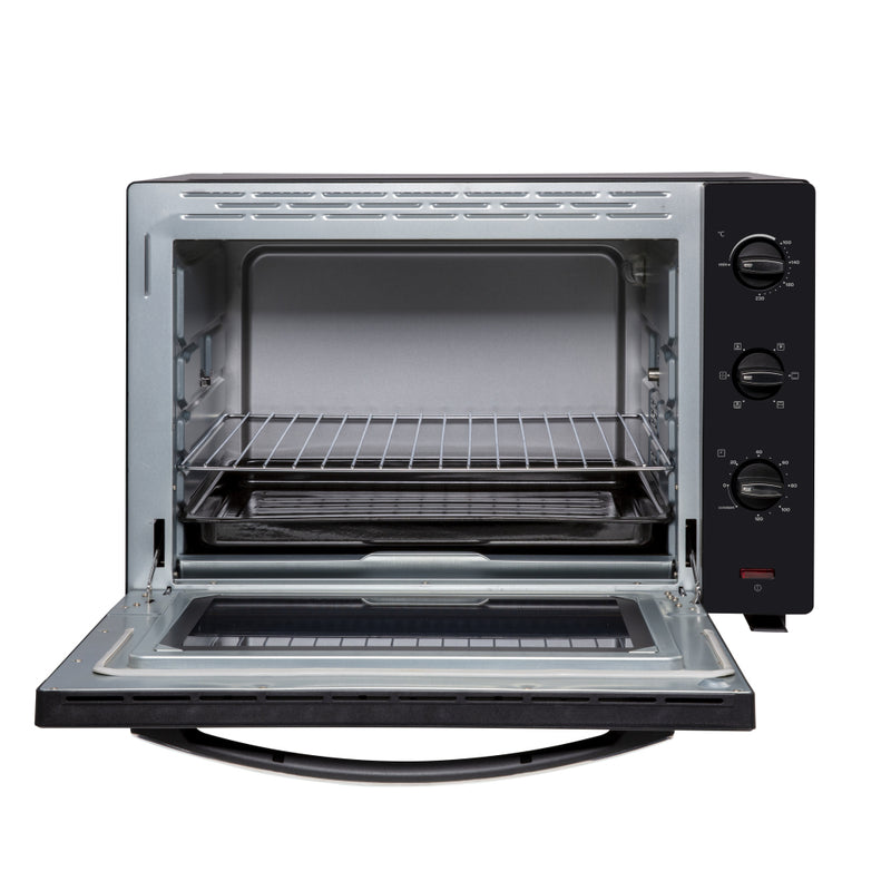 Load image into Gallery viewer, Inventum ov607b vrijstaande oven 60l 2000w zwart zilver
