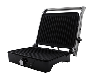 Tomado contactgrill 2000w zwart rvs zwevende bovenplaat