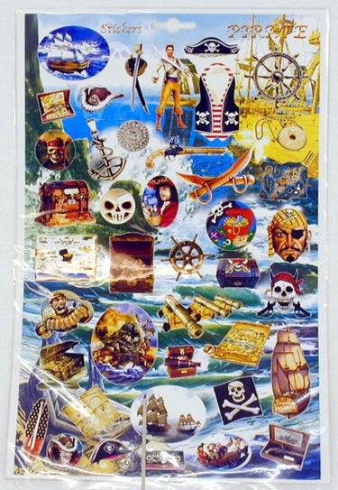 Stickervel piraten (12 st)